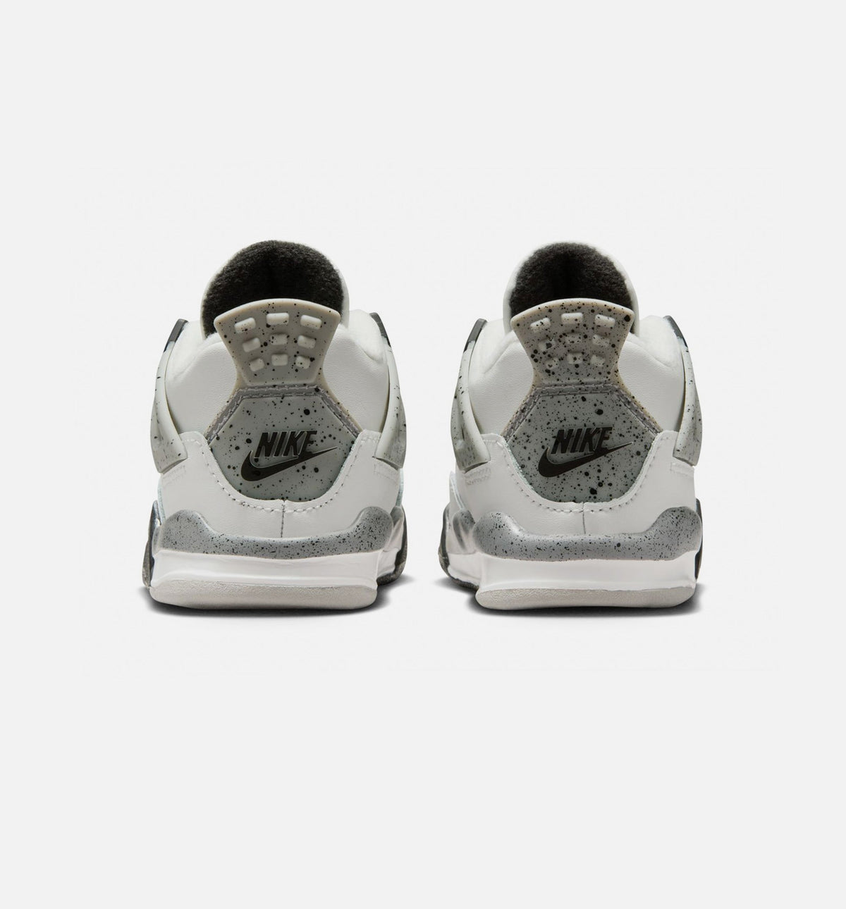 Air Jordan 4 Retro White Cement Infant/Toddler Lifestyle Shoes - Summit White/Fire Red/Cement Grey/Black